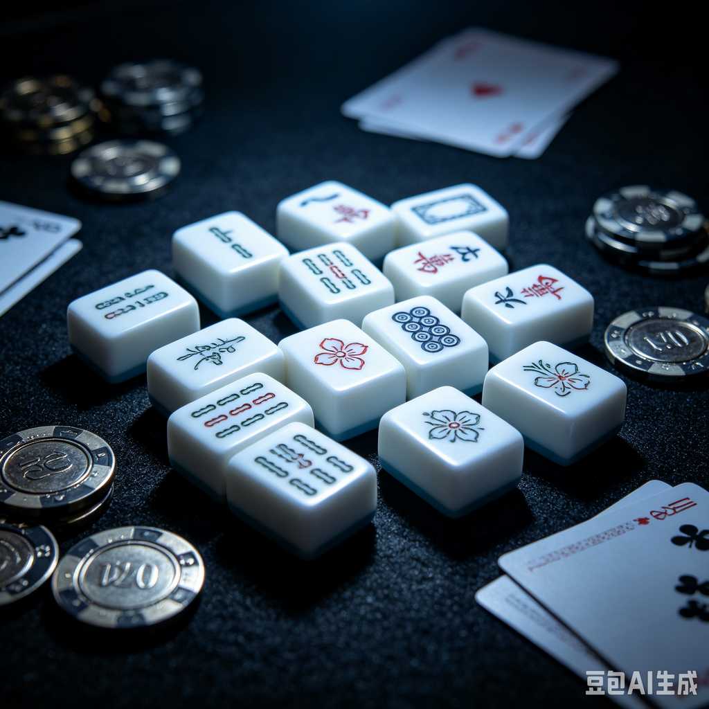 vivid color print mahjong set